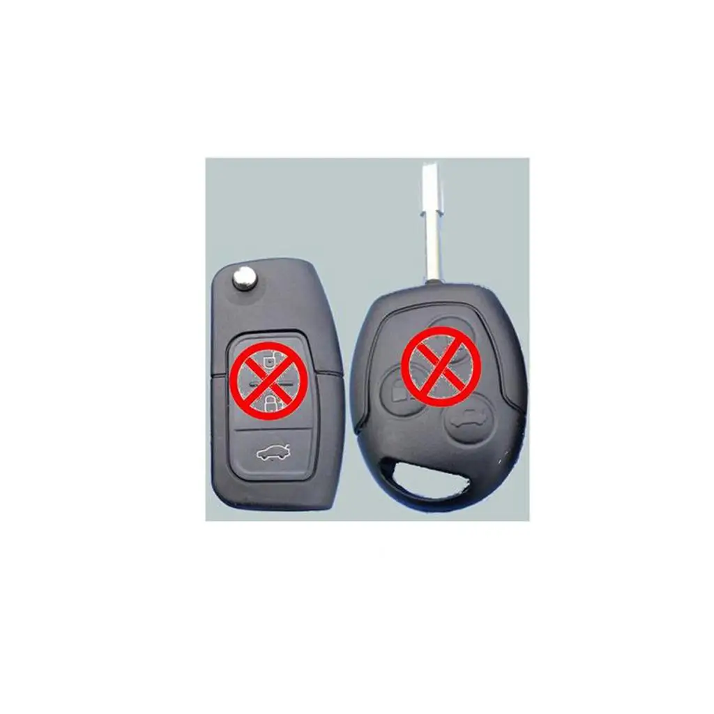 Car 3-Button Remote Key Fob Case Unit for   Connect