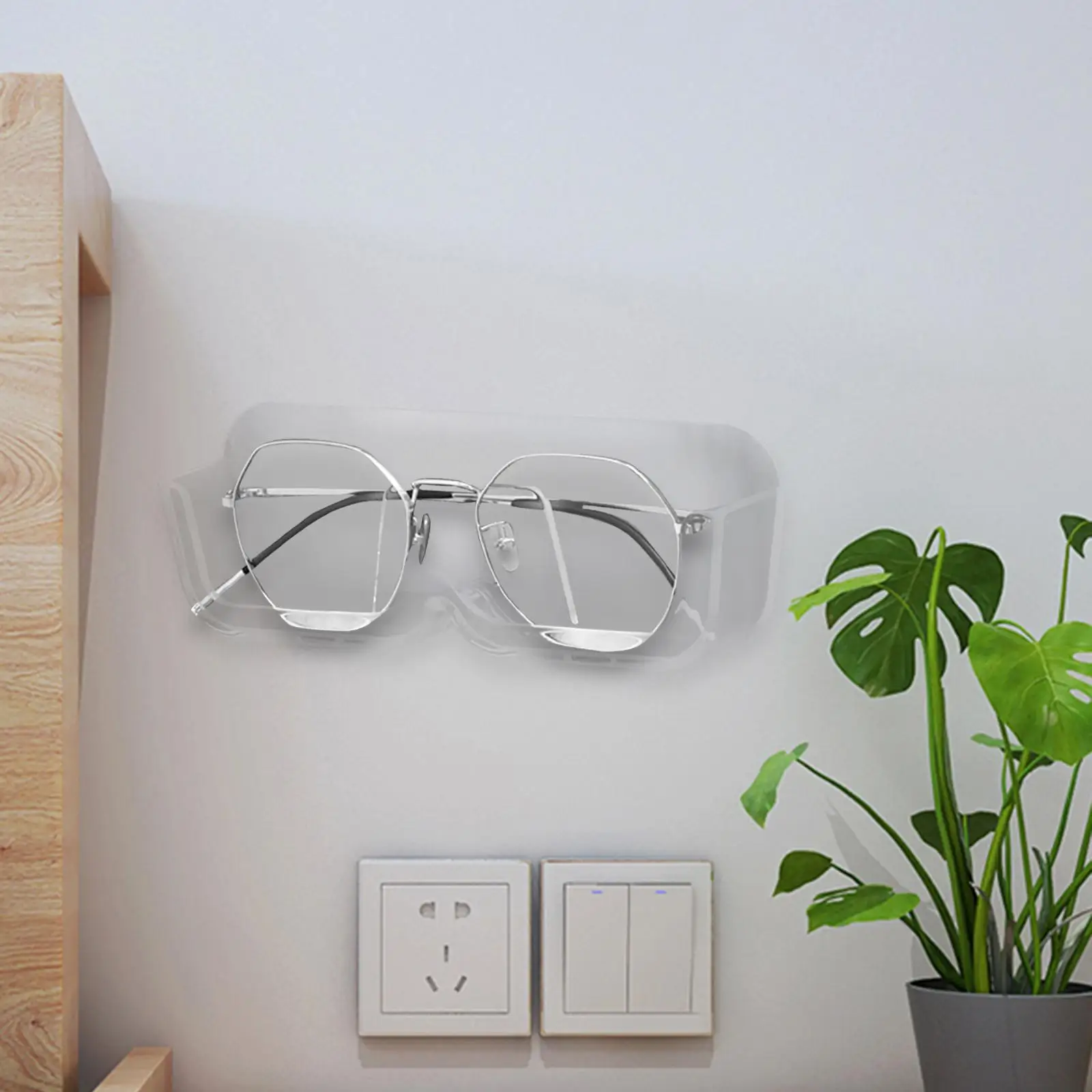 Eyeglasses Holder Stand Wall Mounted Stylish Space Saving Glasses Storage Display Rack for Entry Showcase Home Desktop Store