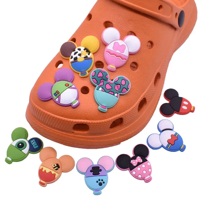 Disney Mickey Mouse Minnie Shoe Charms Cartoon Anime Figure Kawaii Croc  Charms Jibz PVC Souvenir Decorations Wholesale Kids Gift