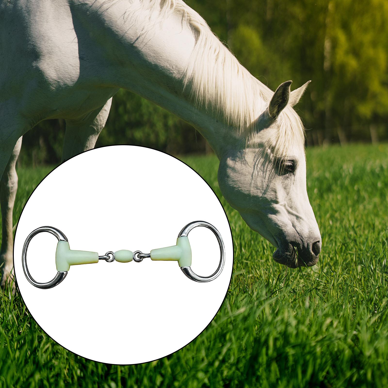 Durable Horse Ring Bit Horse Training Stainless Steel for Horse Riding Equipment Outdoor Sports Supplies