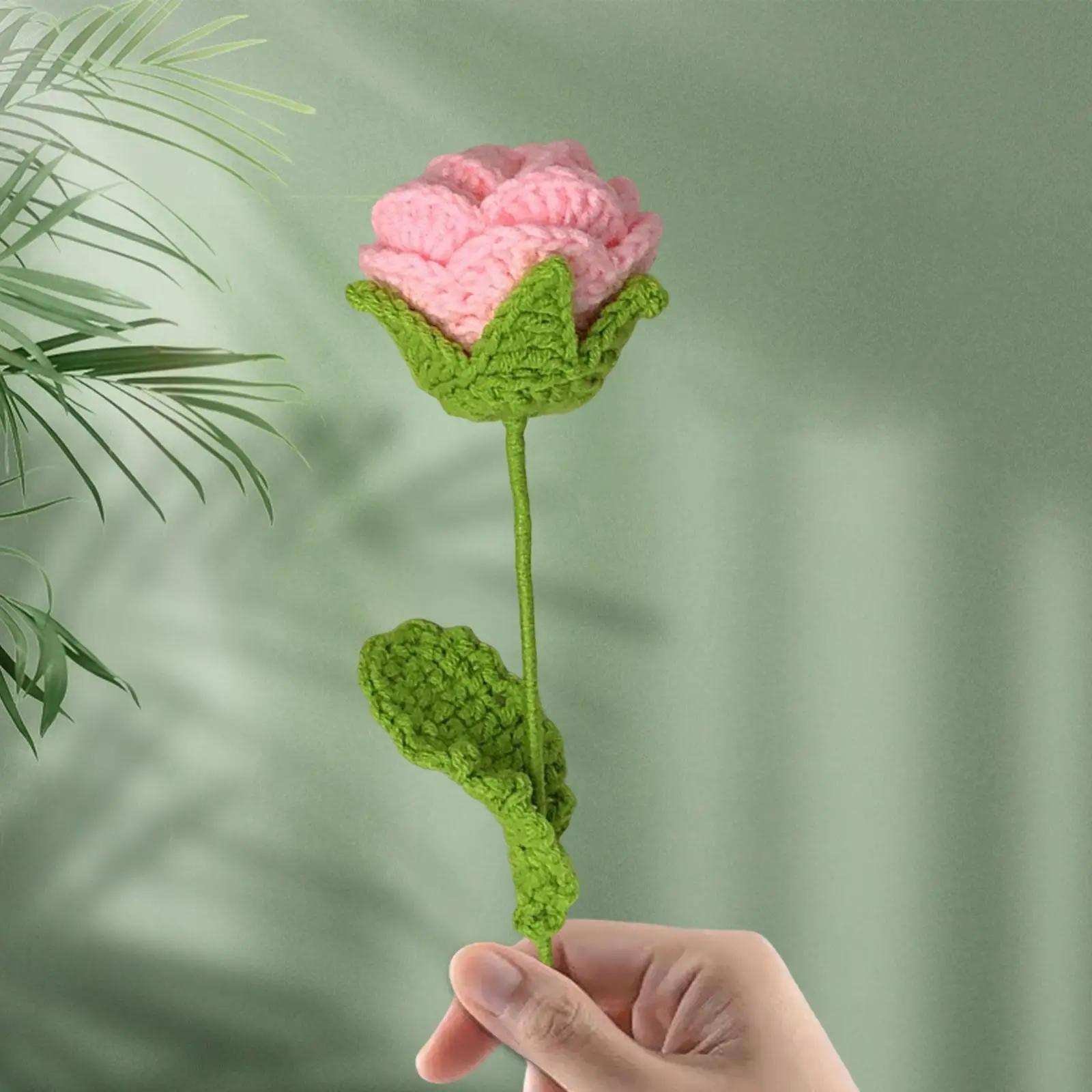 Crochet Rose Flower Artificial Flower Knitted Flower Handmade Unique for Celebrations Dating Anniversaries Gift Daughter