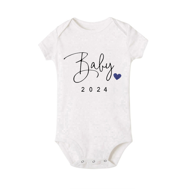 Baby Announcement Coming Soon 2024 Newborn Baby Bodysuits Summer Boys Girls  Romper Body Pregnancy Reveal Clothes - Rompers - AliExpress