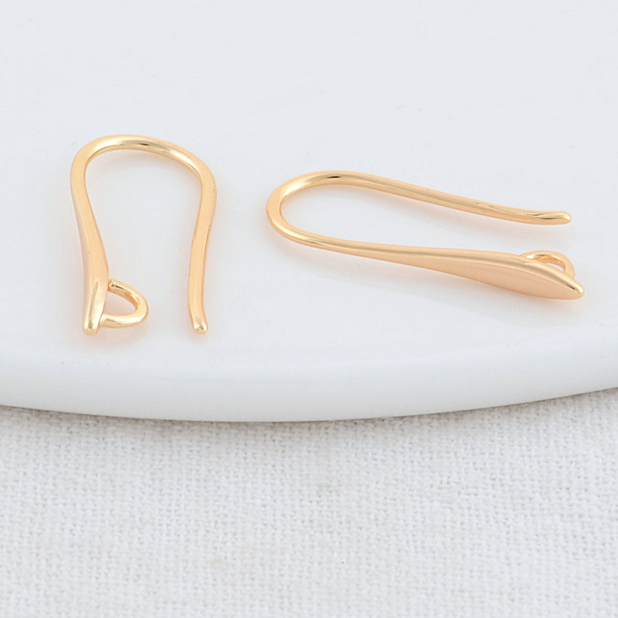2,5*20MM 14K Gold Farbe Messing Ohrringe Hoops Hohe Qualität Schmuck Machen Liefert Diy Erkenntnisse Zubehör – Detail 3
