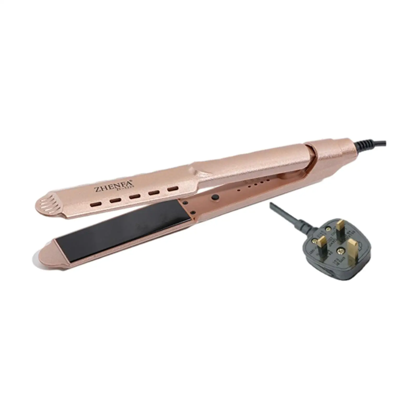 2 in 1 Hair Straightener Curler Twist Straightening Curling Iron, Plug-UK 220 V