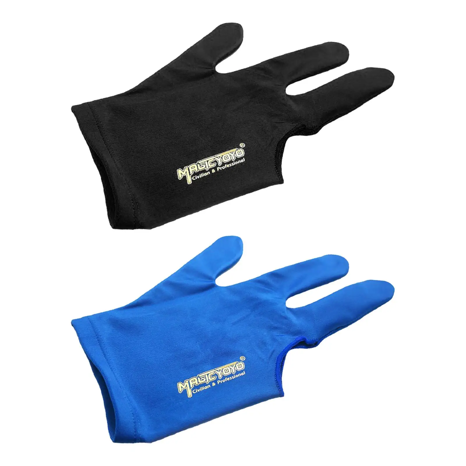 Yoyo Glove, Durable Anti Slip 3 Finger Snooker Glove, Stretch Three Finger Gloves