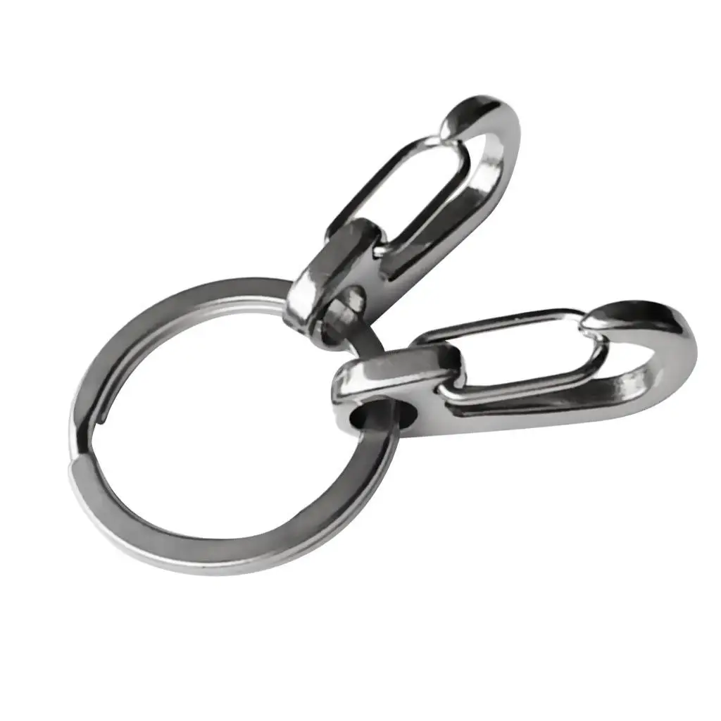 2 Pieces of Useful Snap Hooks Stainless Steel Snap Hooks Keychain Buckle with A