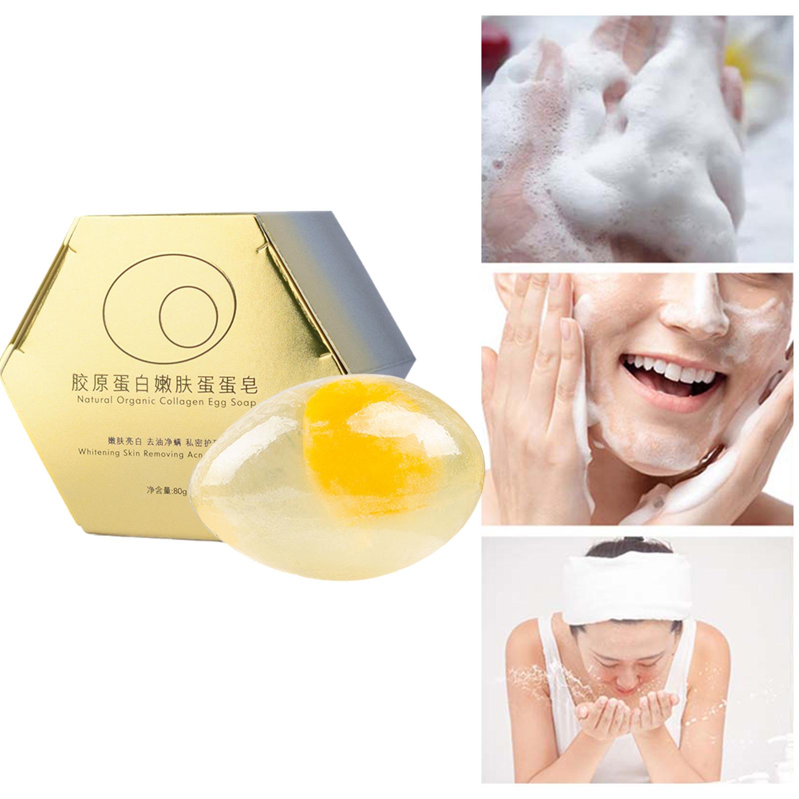 Best of 80g Creative Egg Soap Natural Organic Collagen Handmade Whitening Soap Cleansing Moisturizing Soaps Oil Face Body Control B L5F7 Reviews & Tips