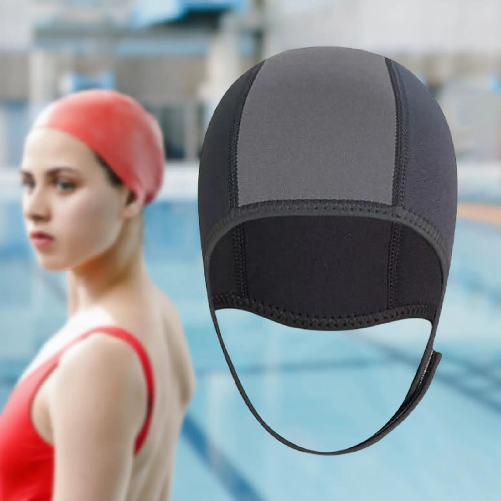 Thermal Dive Hood Adult Hat Head Protection Full Face Mask for Surfing Swimming