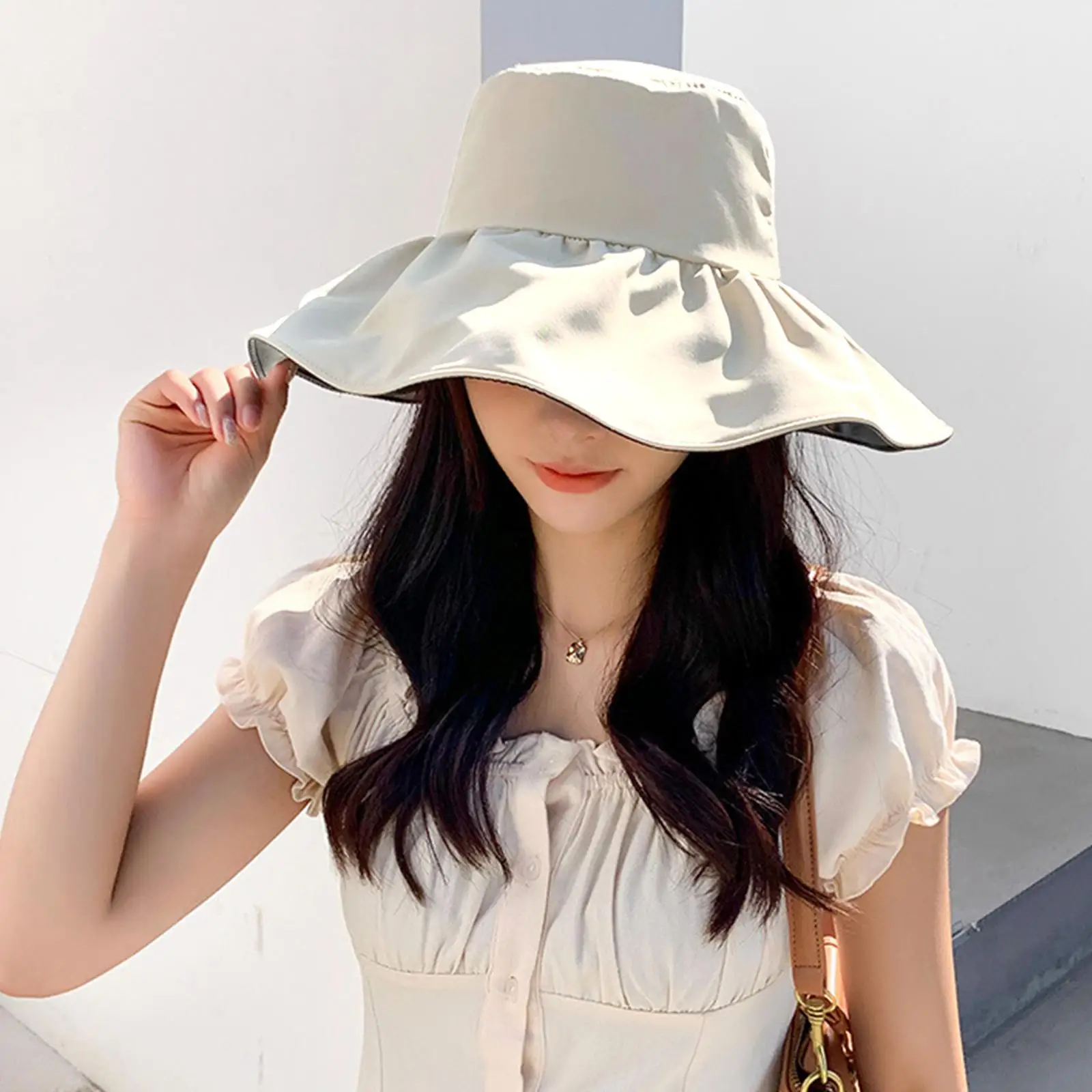 Womens Sun Hat Wide Brim Bucket Hat Sun Protection Summer Beach Sunhat Packable Outdoor Hiking Gardening Hat