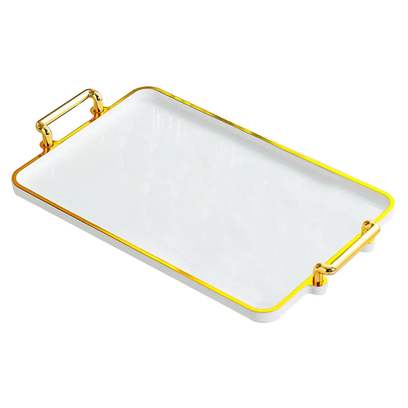 Serving Tray with Handles Eating Tray Cosmetic Storage Decorative Tray