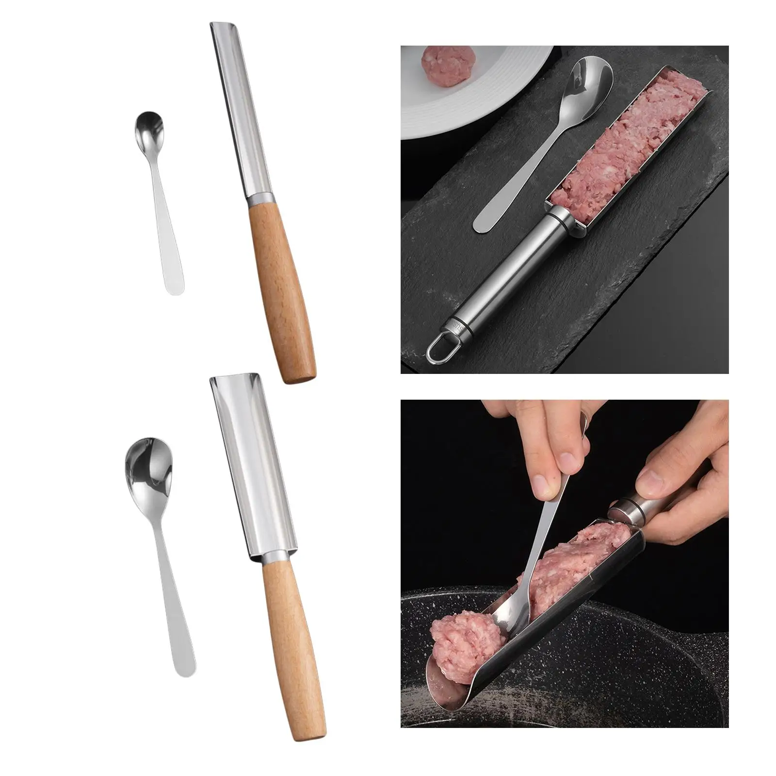 Meatball Maker Kitchen Tool Cakes Scoop Ball Maker Household Mould for Fish Ball Beef Meat Ball Cooking Hotels Restaurants