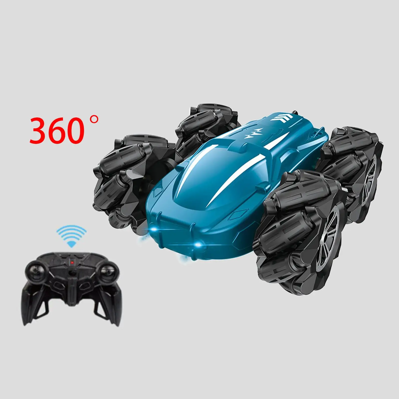 RC   Electric with Lights Rolling Simulation 360 Degree Rotation Double-Sided Driving for Vehicle Christmas  Boys