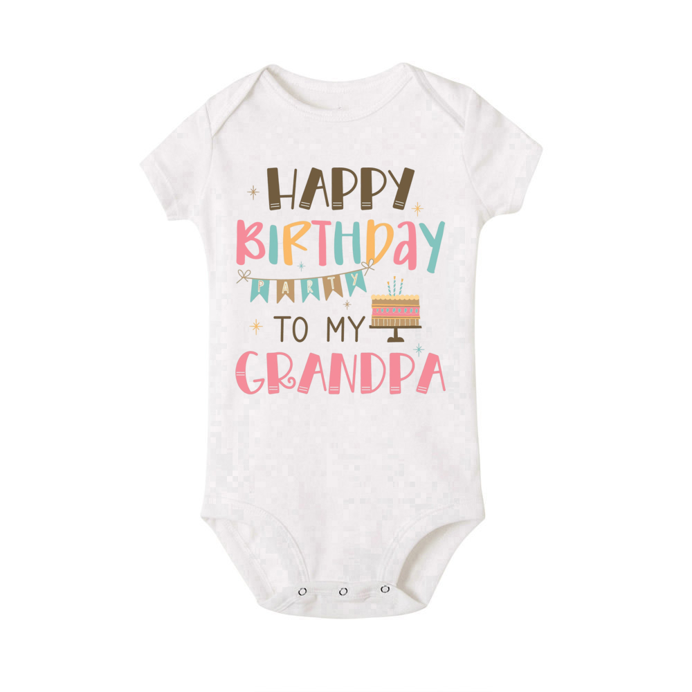 Alles Gute zum Geburtstag zum besten Opa und Oma Baby-Body, Großeltern, Geburtstagsfeier, Baby-Outfit, Kleinkind-Overall, beste Geschenke – Detail 5