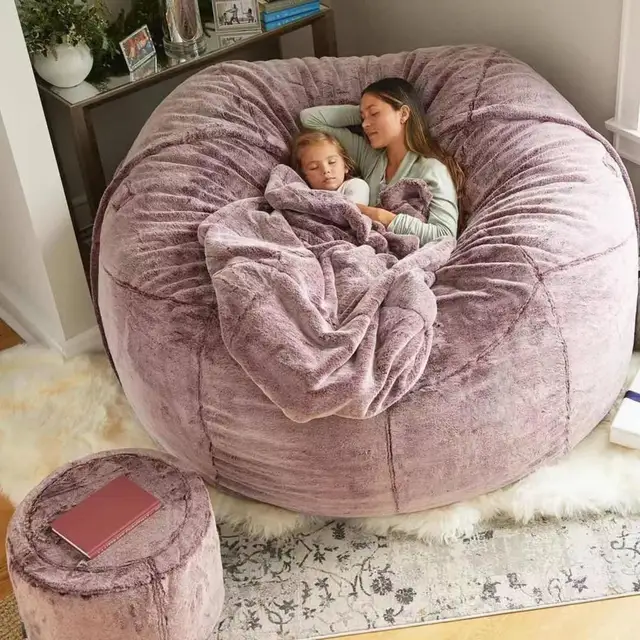 Bean Bag Cover Practical Flexible Bean Bag Chair Cover Extra Large Bean Bag  Chair Cover Household Supplies