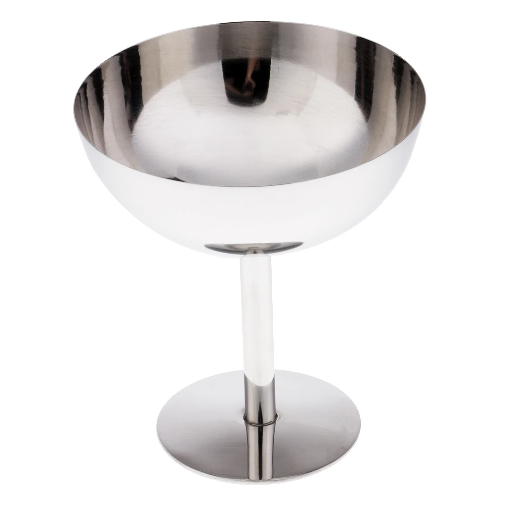 200ml Stainless Steel Ice Dessert Sorbet Bowl Tableware Salad Cup For Summer Party
