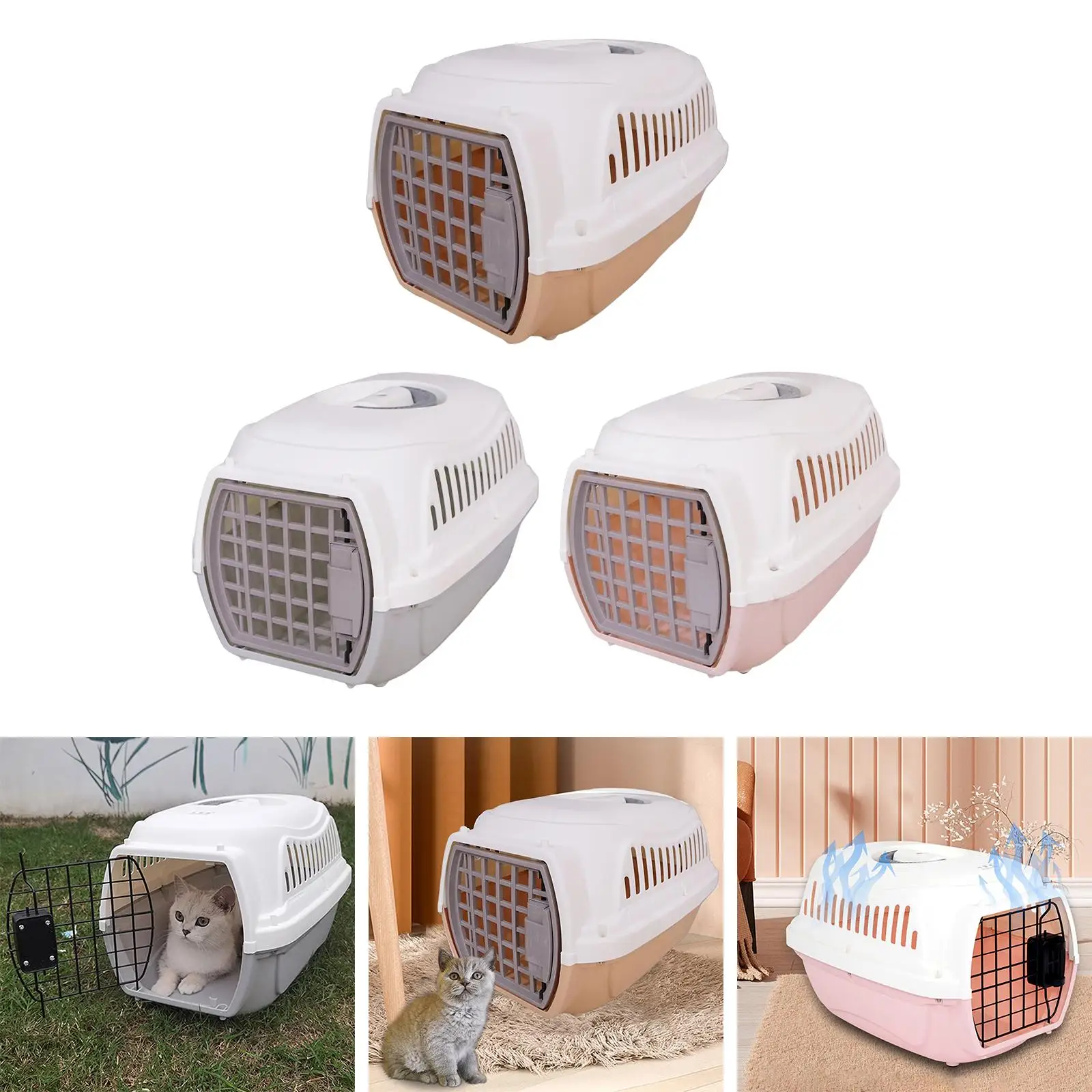 Cat Carrier Box Pet Carrier Air Carriers Carrier Basket for Small Dogs Indoor Camping