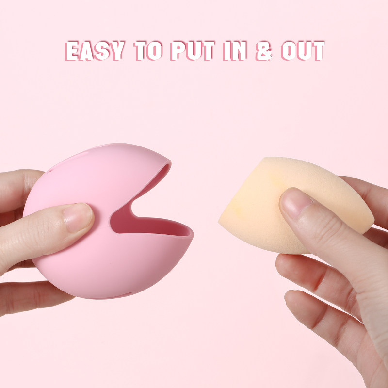 Best of 1Pcs Makeup Sponge Holder Eco-Friendly Silicone Multi-hole Beauty Blender Storage Case Travel Protable Cosmetic Puff Holder Box Reviews & Tips - Image 2