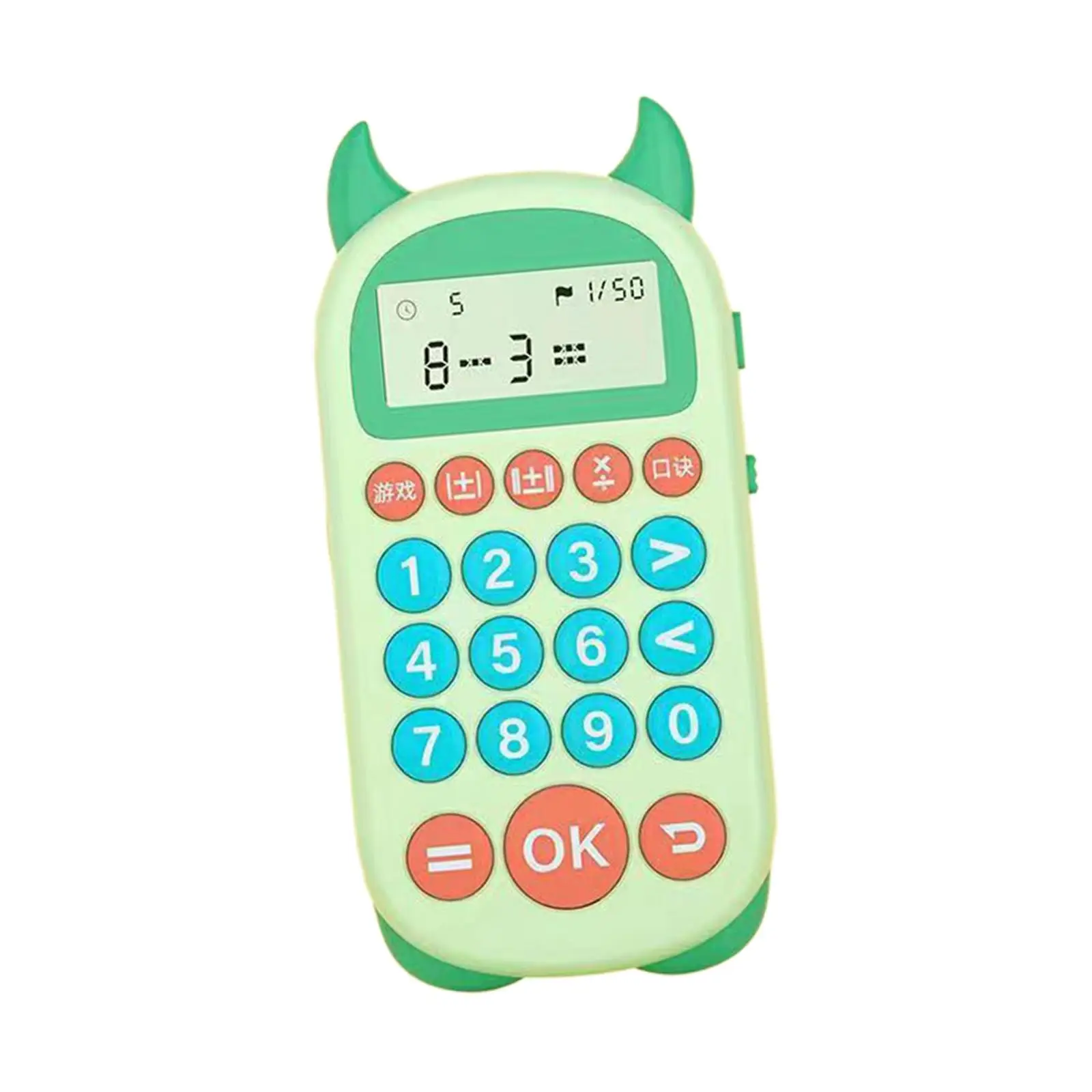 Portable Electronic Calculator Functional Math Calculation Teaching Aids Electronic Math Game for Students Toddler Children Kids