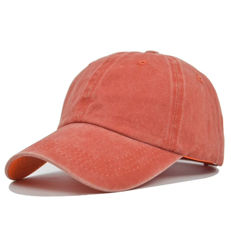 (LEOSOXS) Korean Version Of New Fashion Washed Cotton Duck Tongue Sun Hat Women's Simple Light Plate Baseball Hat Men's Fashion custom ball caps