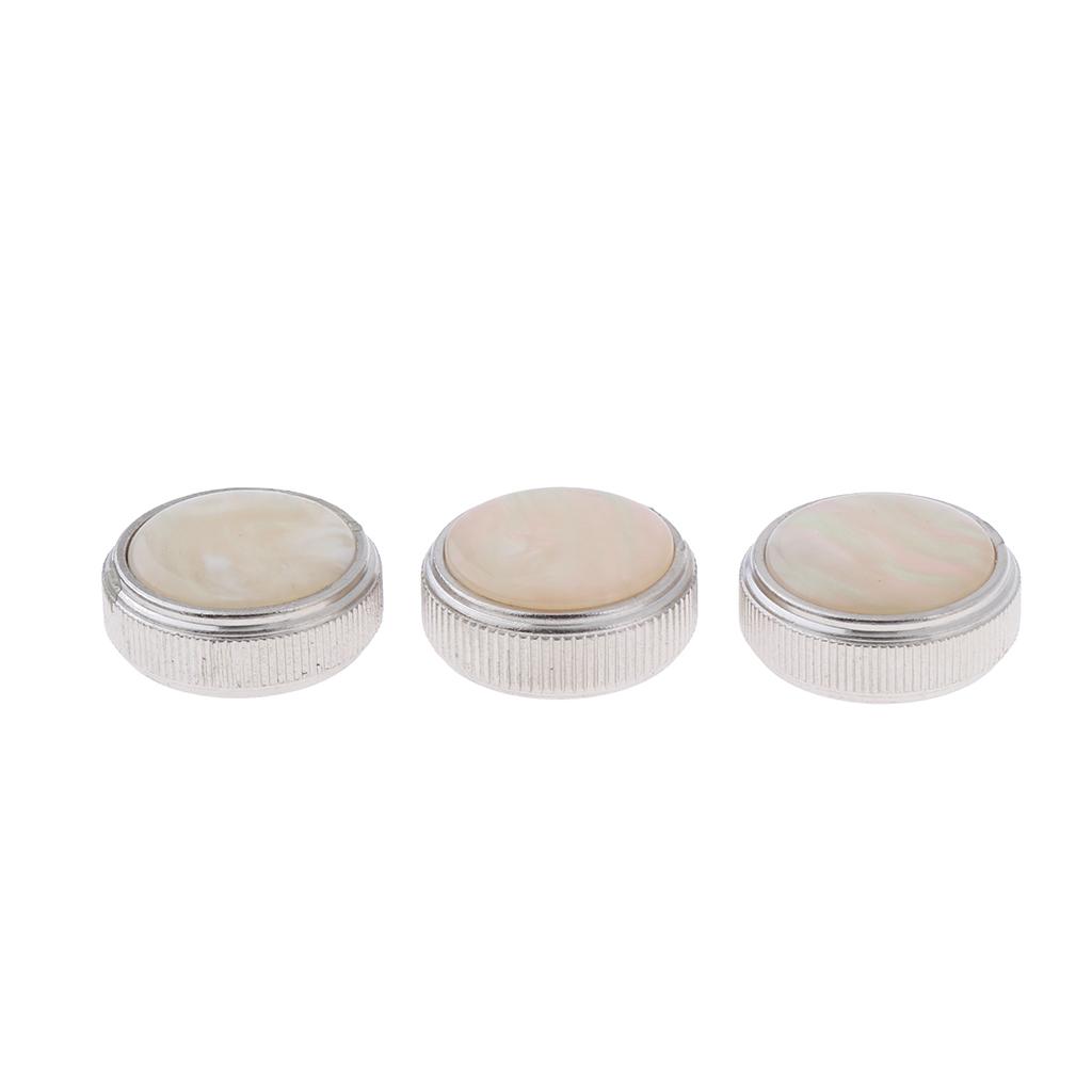 Euphonium Finger Buttons Repair Parts Set of 3 Brass Wind Instrumental