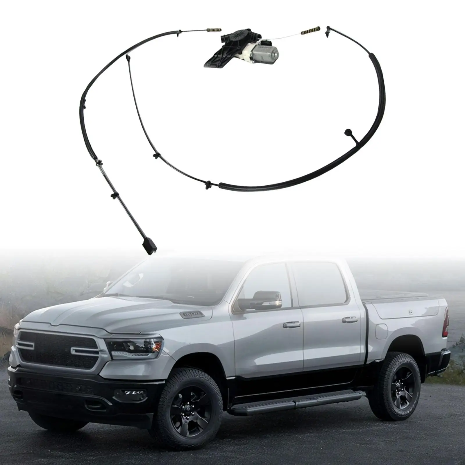 Rear Power Sliding Window Motor Cable Replace for Dodge RAM 1500 09-14