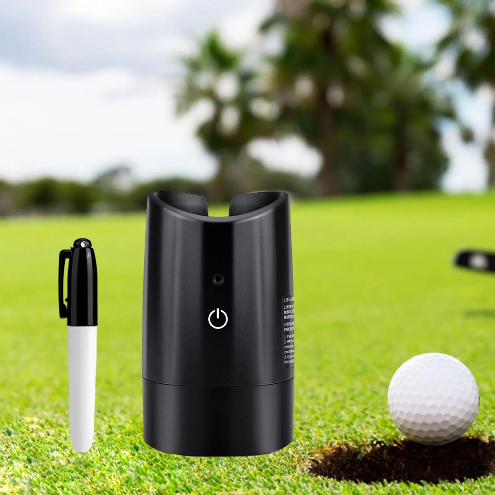 Golf Ball Liner with Pen Multi Template Ball Identifiers Golf Liner Draw The Ball Clip Durable Alignment Set Liner Marker