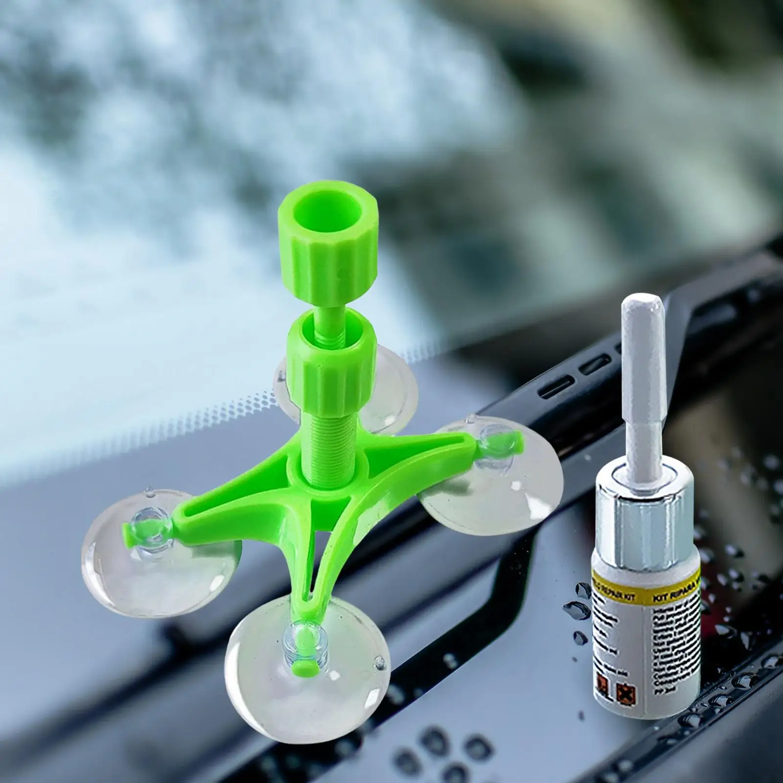Car Auto Glass Windshield  Repair Set, Shear Strength Can  to 20PA Windscreen Chip Repair Tool