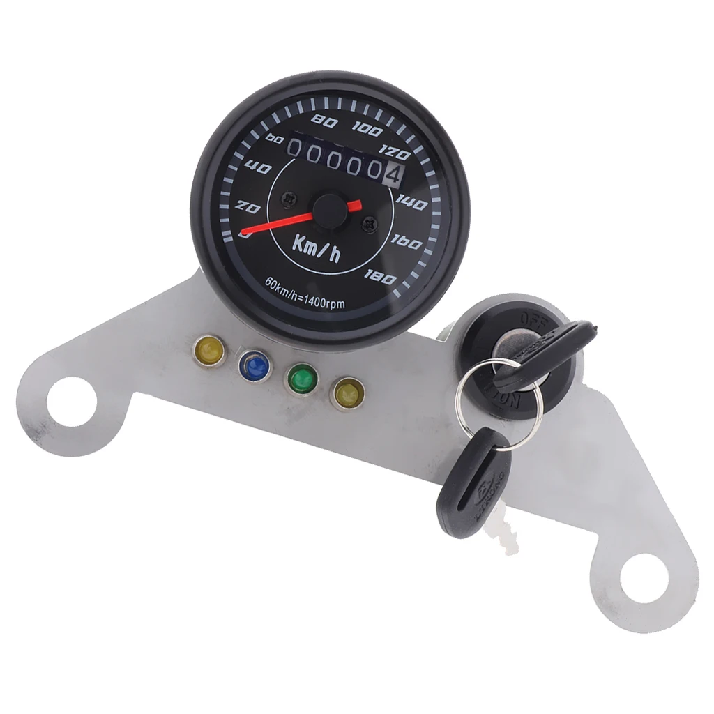 Motorcycles Modified Instrument LED Dual Odometer Speedometer(0 Km/h)