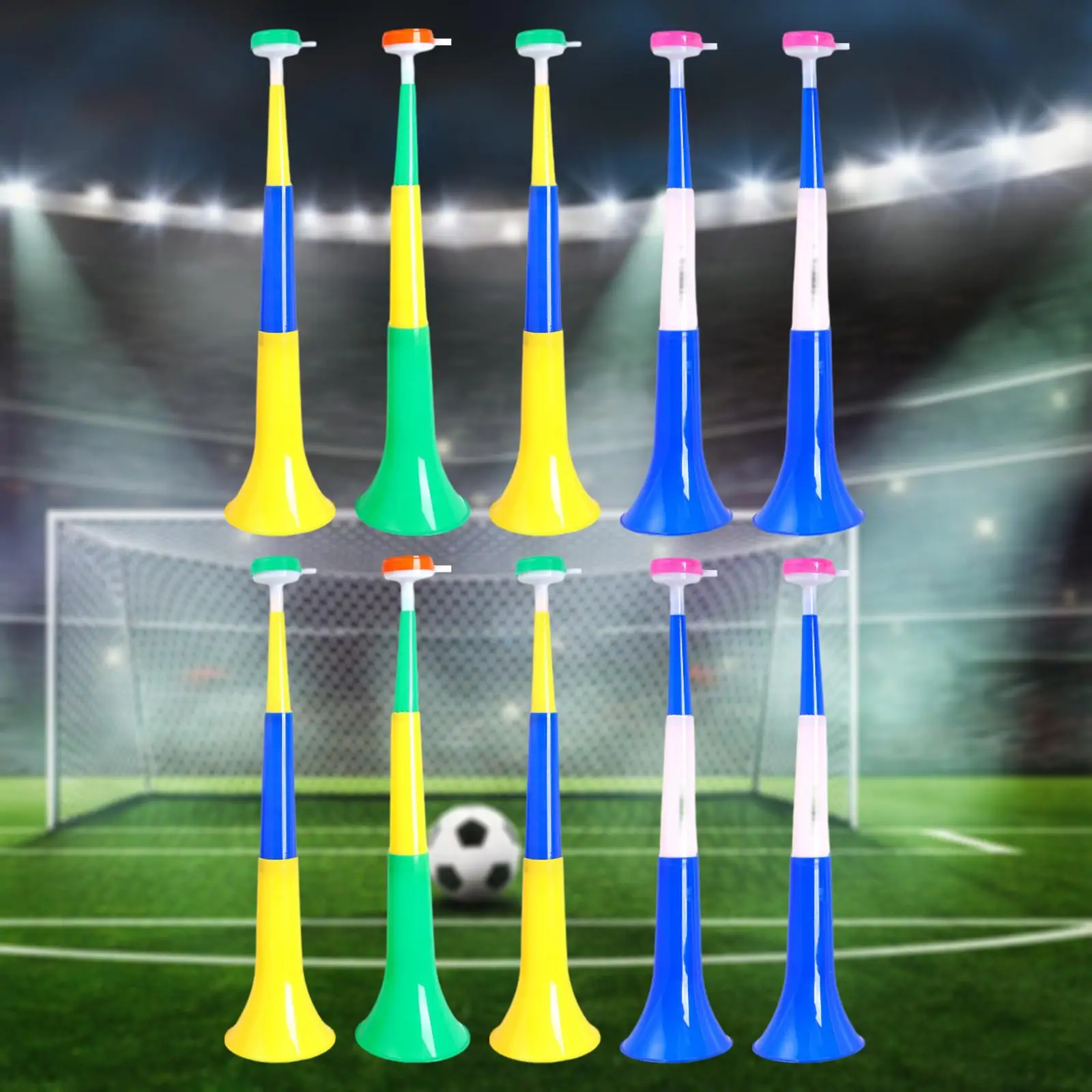 10Pcs Stadiums, Collapsible Airs, 20 Inches Cheerings for Football Games, Sports, Party, Soccer Ball Favors