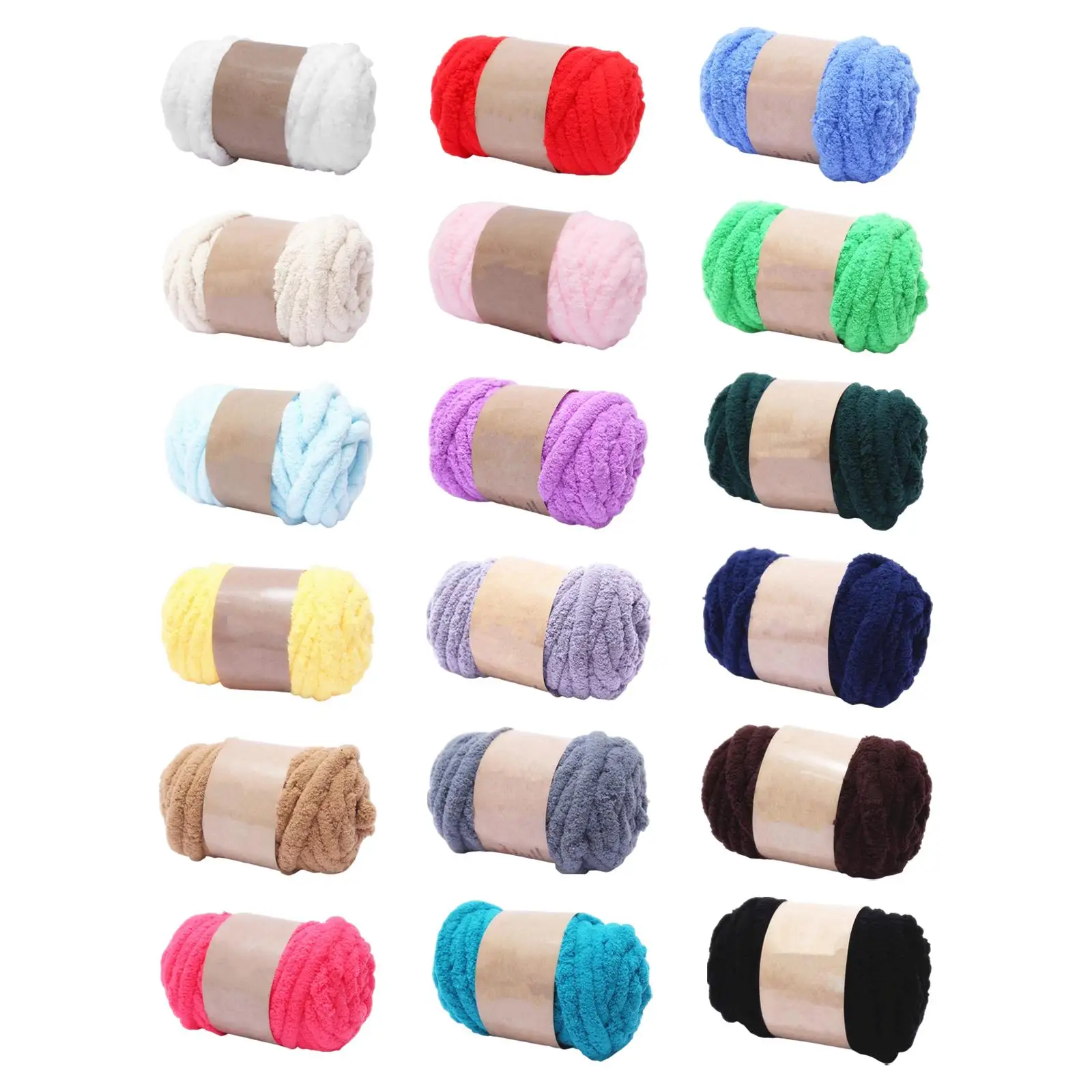 Thick Chunky Yarn Knitting Soft Weight Yarn for Knitted Blanket Weaving Hats