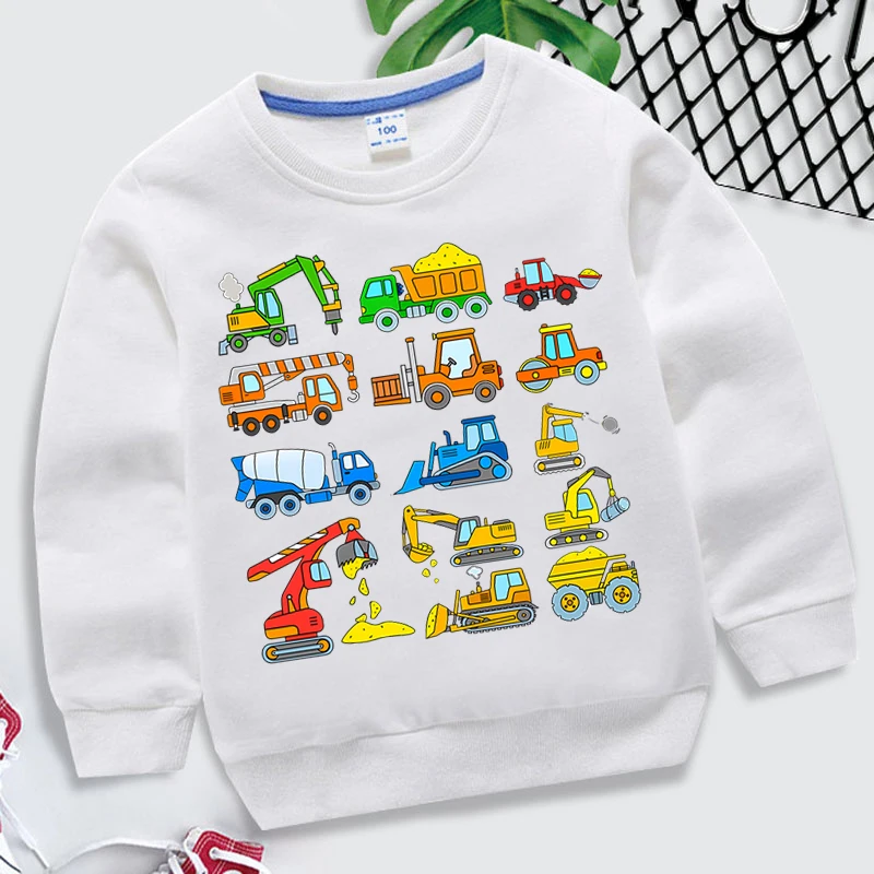animados waterwheel e bulldozer sweatshirts crianças cor