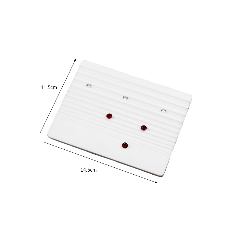 Ultra White Diamond Gemstone Sorting Color Grade Tray Grooved Plastic Tray Professional Gemological Tools