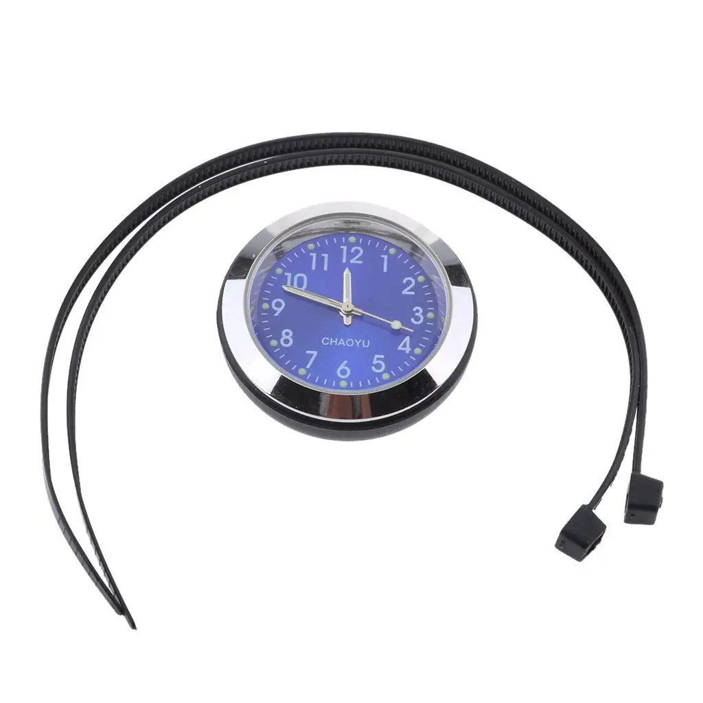Waterproof 1.4`` Chrome Motorcycle Handlebar Mount Clock Watch