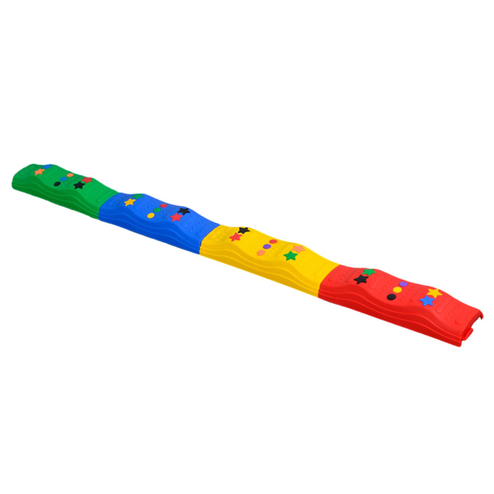 Colored Balance Beams for Kids Playground Promote Balance Strength Coordination Physical Sensory Play Non Slip Stepping Stones