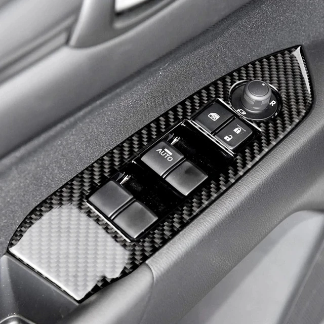 LHD RHD Für Mazda CX-5 CX5 KF 2017-2022 2023 Innen ABS Carbon Fiber Fenster  Lift Schalter Abdeckung Trim innen Armlehne Rahmen trim