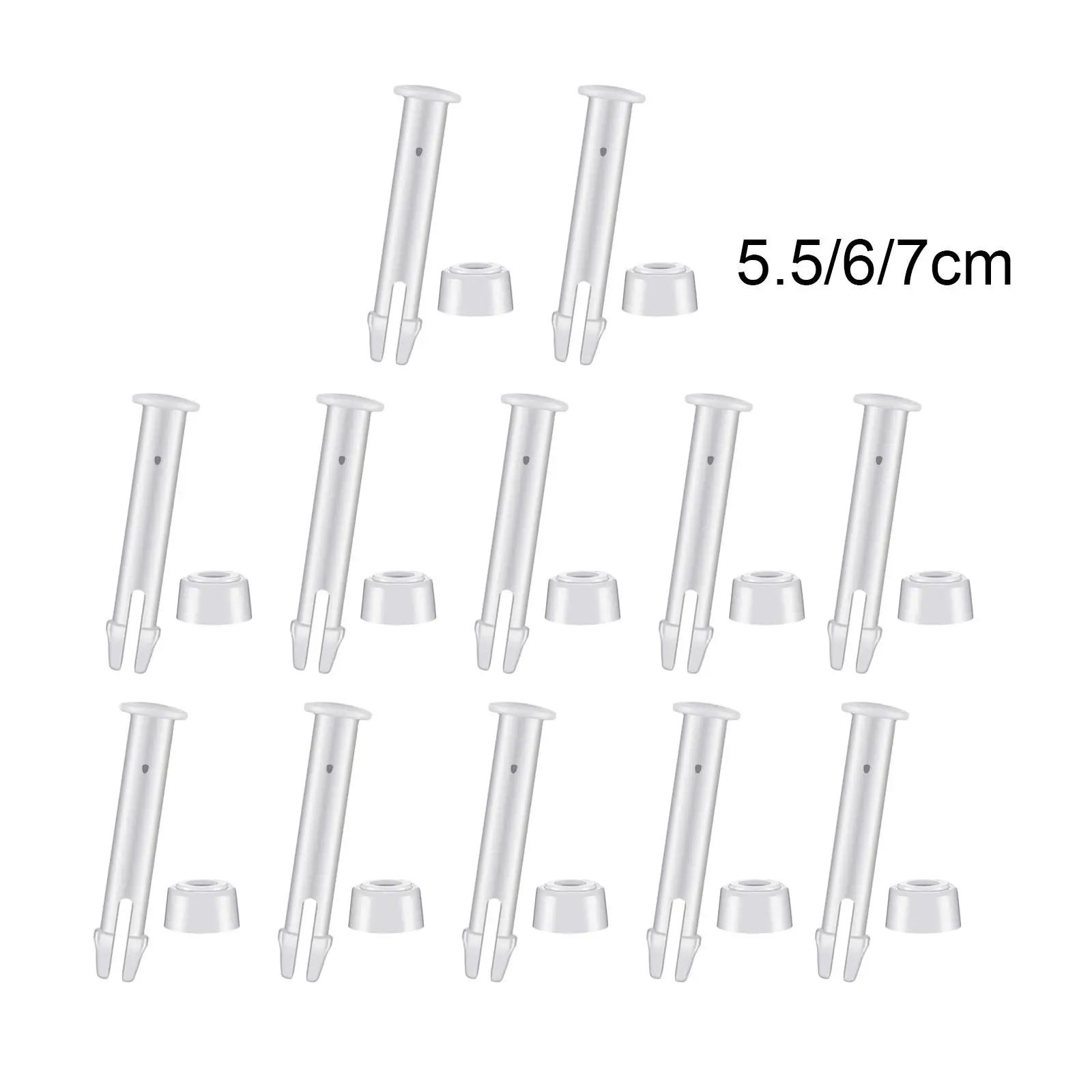12Pcs 2.17/2.36/2.76inch Pool Joint Pins and Rubber Seals Swimming Pool Replacement Parts