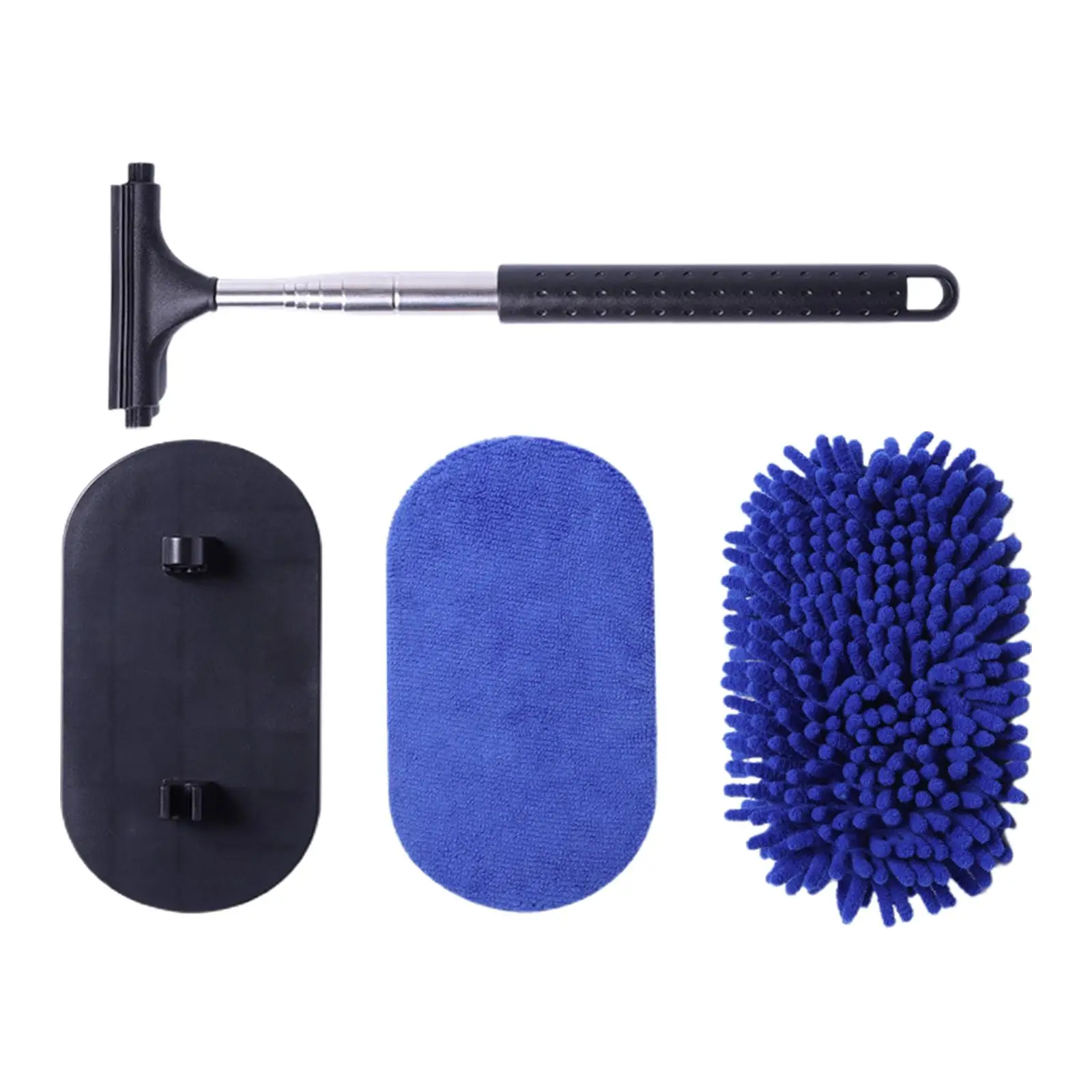 Car Wash Brush with Long Handle Auto Accessories Washable Auto Glass Squeegee