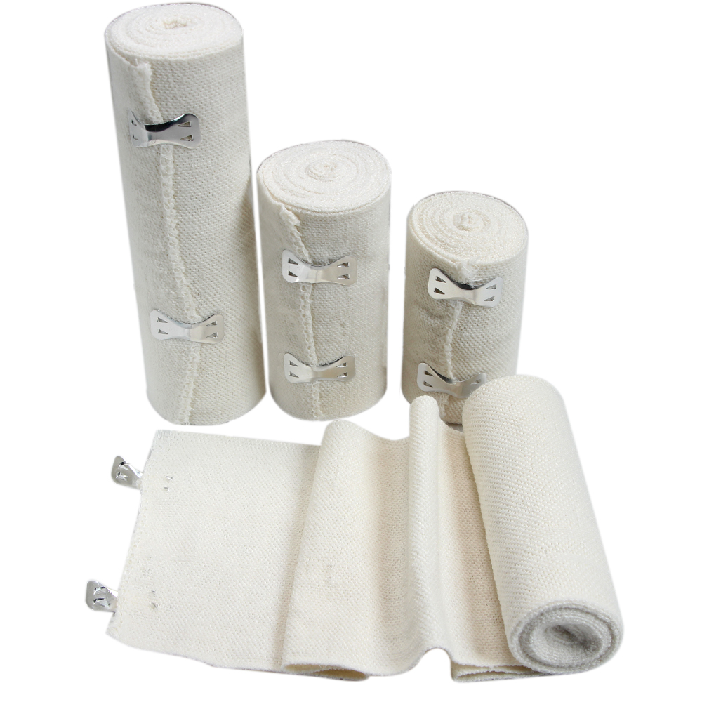 1 Roll Elastic Bandage Wrap,Stretch Compression Bandage Stretches up to 450cm for Sports, Sprains, Calf, Ankle, Foot