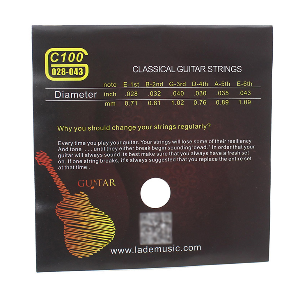 6 Stücke Klassische Gitarre Saiten Nylon Gitarre Draht Saiten Klassische Gitarre Seil Saite Gitarre Zubehör Musikinstrument Teile – Detail 4