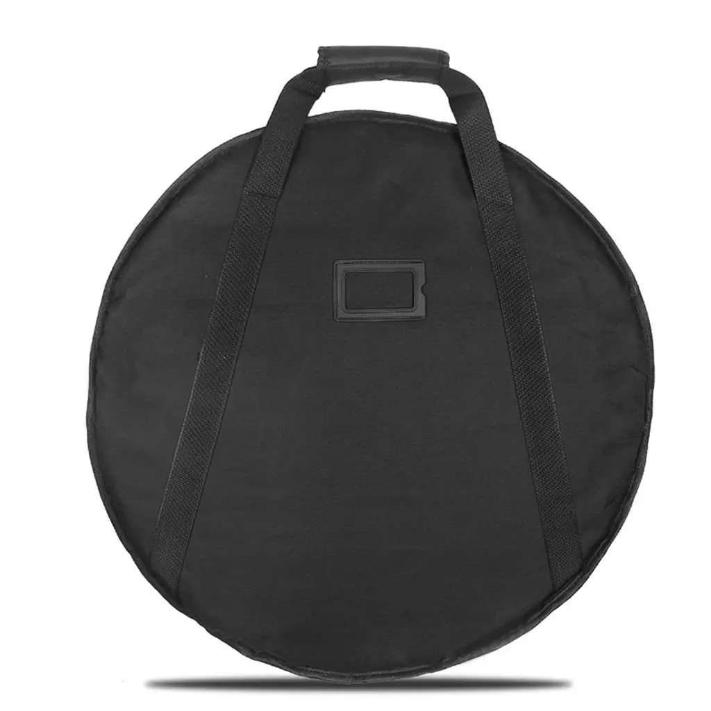 4 600 Fabric Cymbal Bag Thickned Water Resistance   Handbag Carry Case with Handle Drum Black