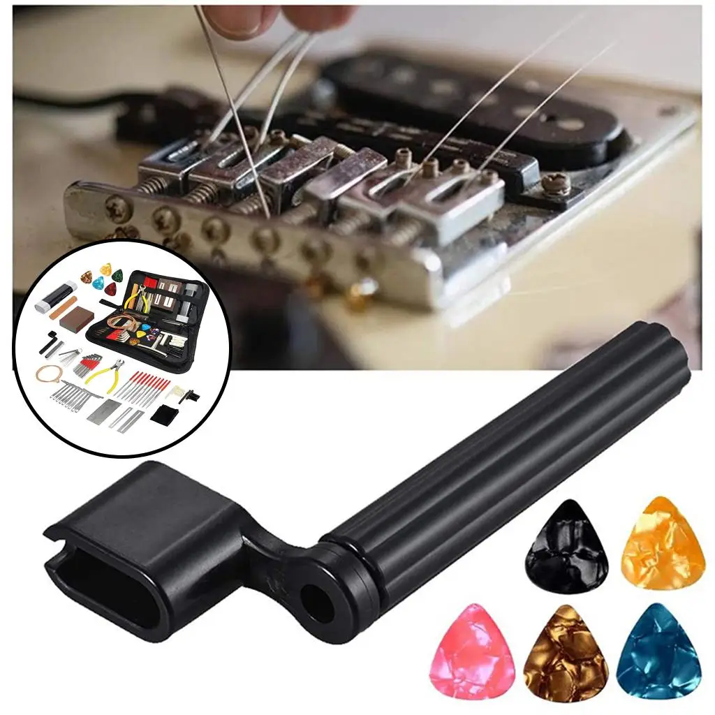72pcs Guitar Repairing Tool Guitar Tool with Carry Pouch
