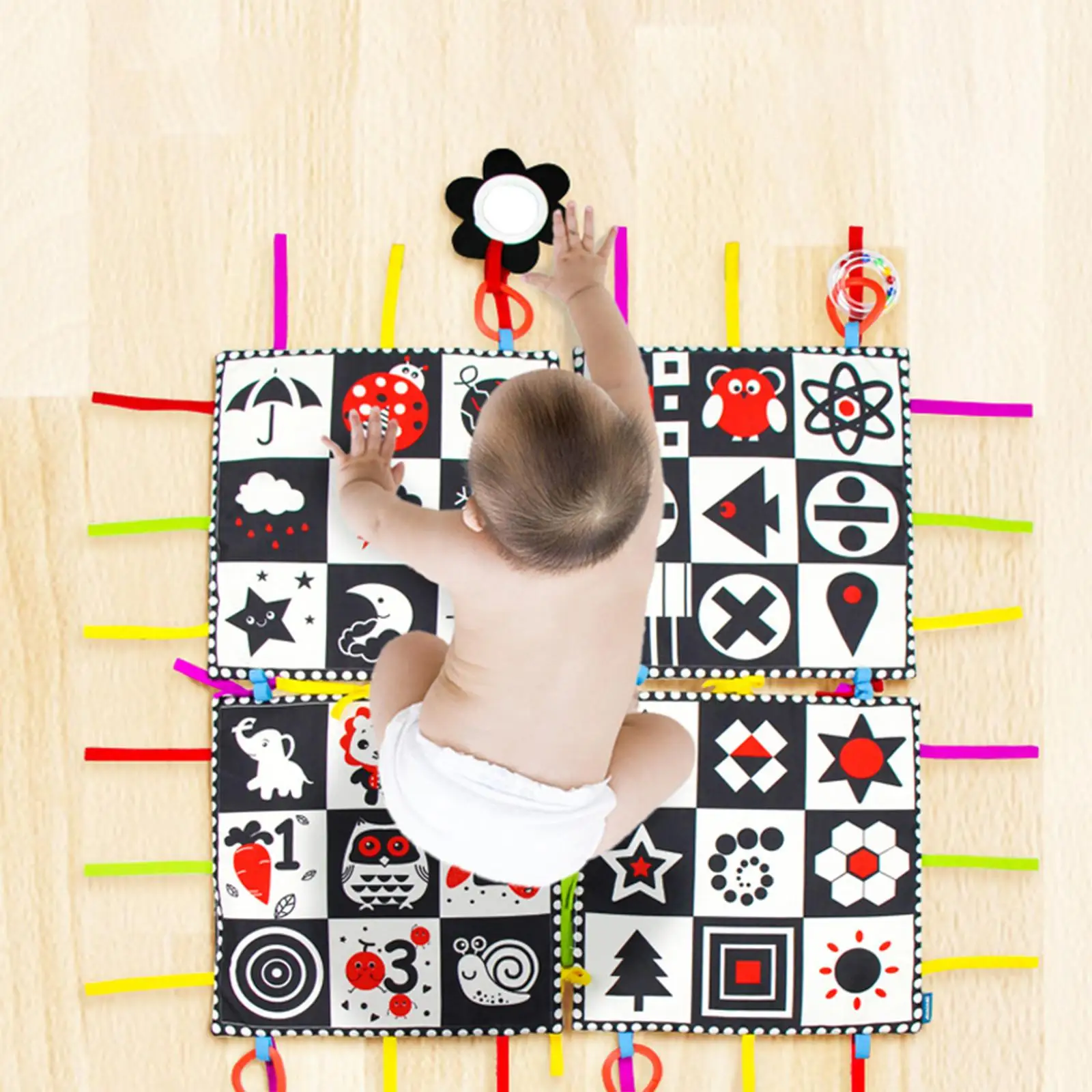 Baby Play Mat Educational Baby Game Pad Cushion for 0-6 Months Baby Newborn