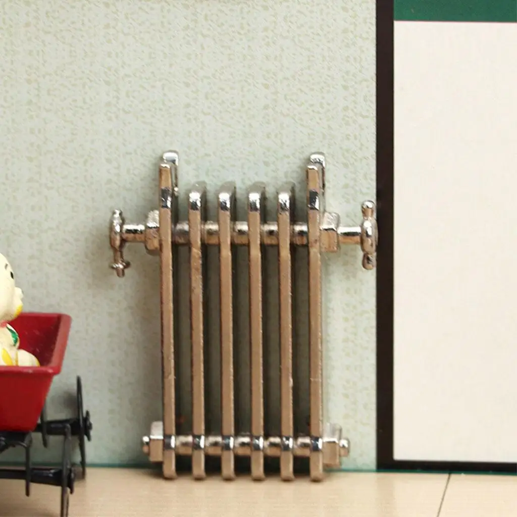 Dollhouse Heating Radiator Miniature 1/12 Crafts Accs DIY Model for Children