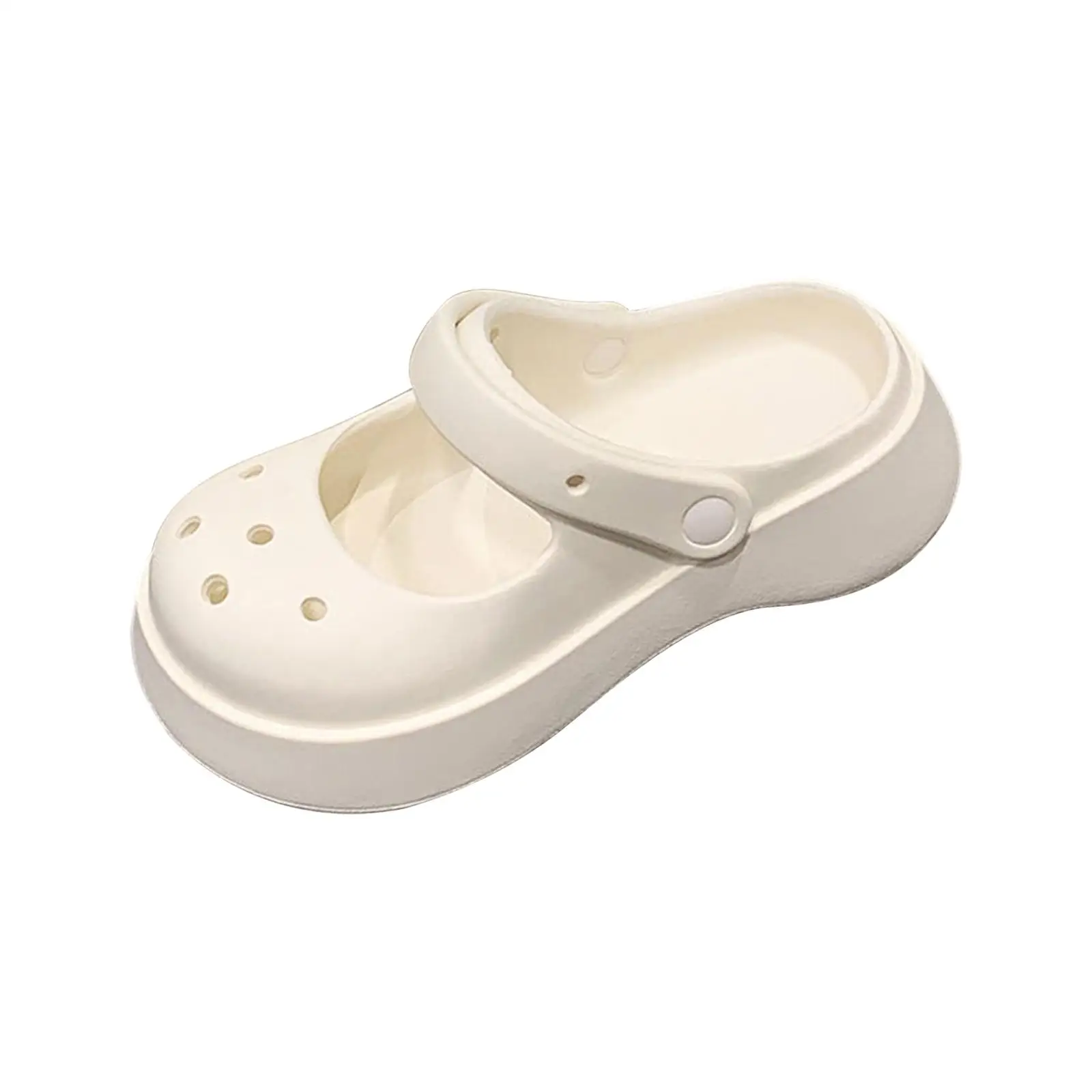 Slipper Shoes Closed Toe Sandals Waterproof Non Slip Thick Sole Slippers for Women Female Couples Outdoor Bathroom