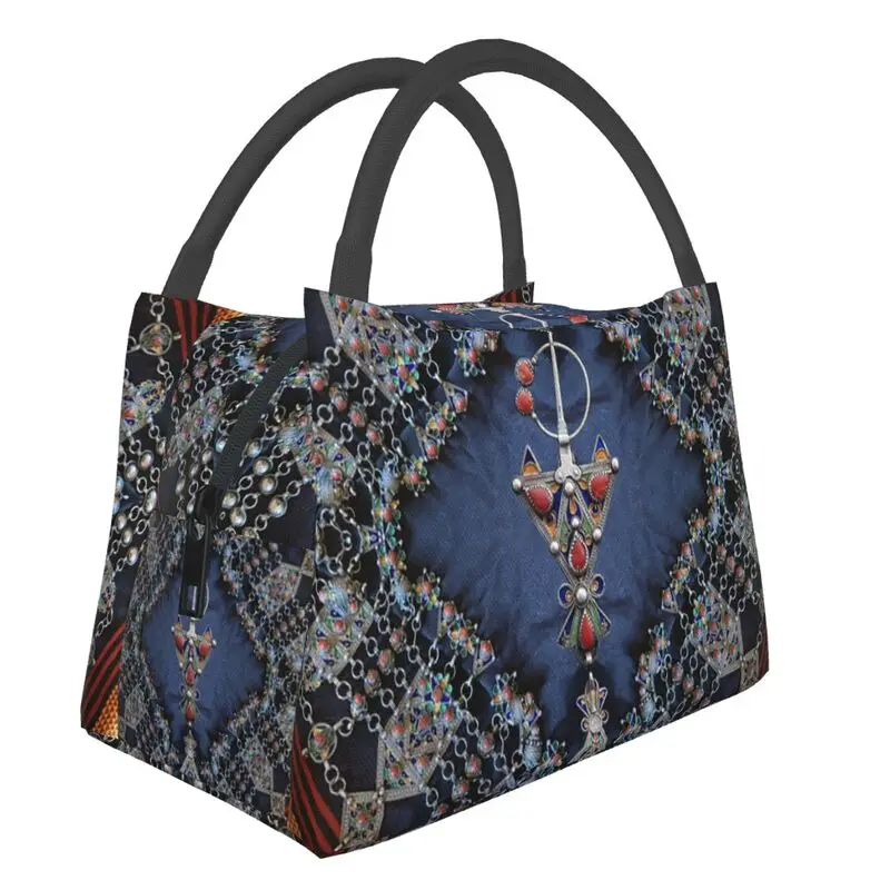 Kabyle-Lunch Bag Isolado Térmico para Mulheres, Amazigh,