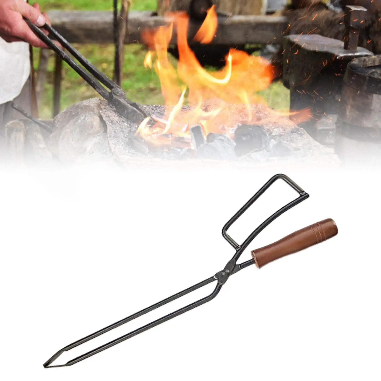Outdoor Fireplace Cooking  Fire s Log Wood Grabber Log Claw Fire  Campfire Indoor/Outdoor BBQ