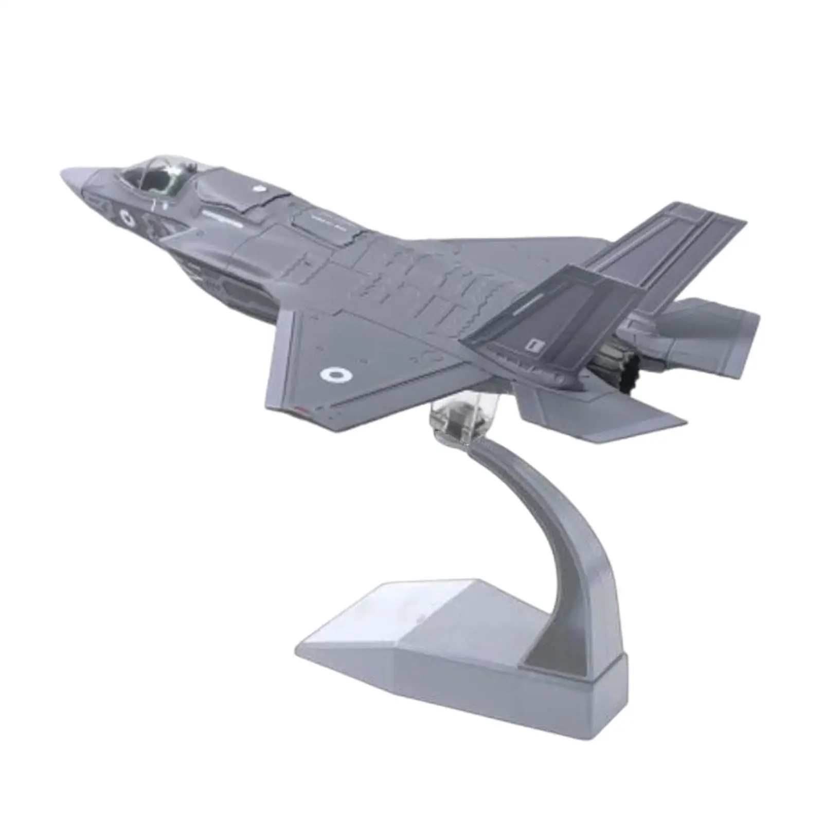 1:72 Scale F35 Metal  Diecast Warplane with Display Stand Hobby Fighter Toy Collection Ornament