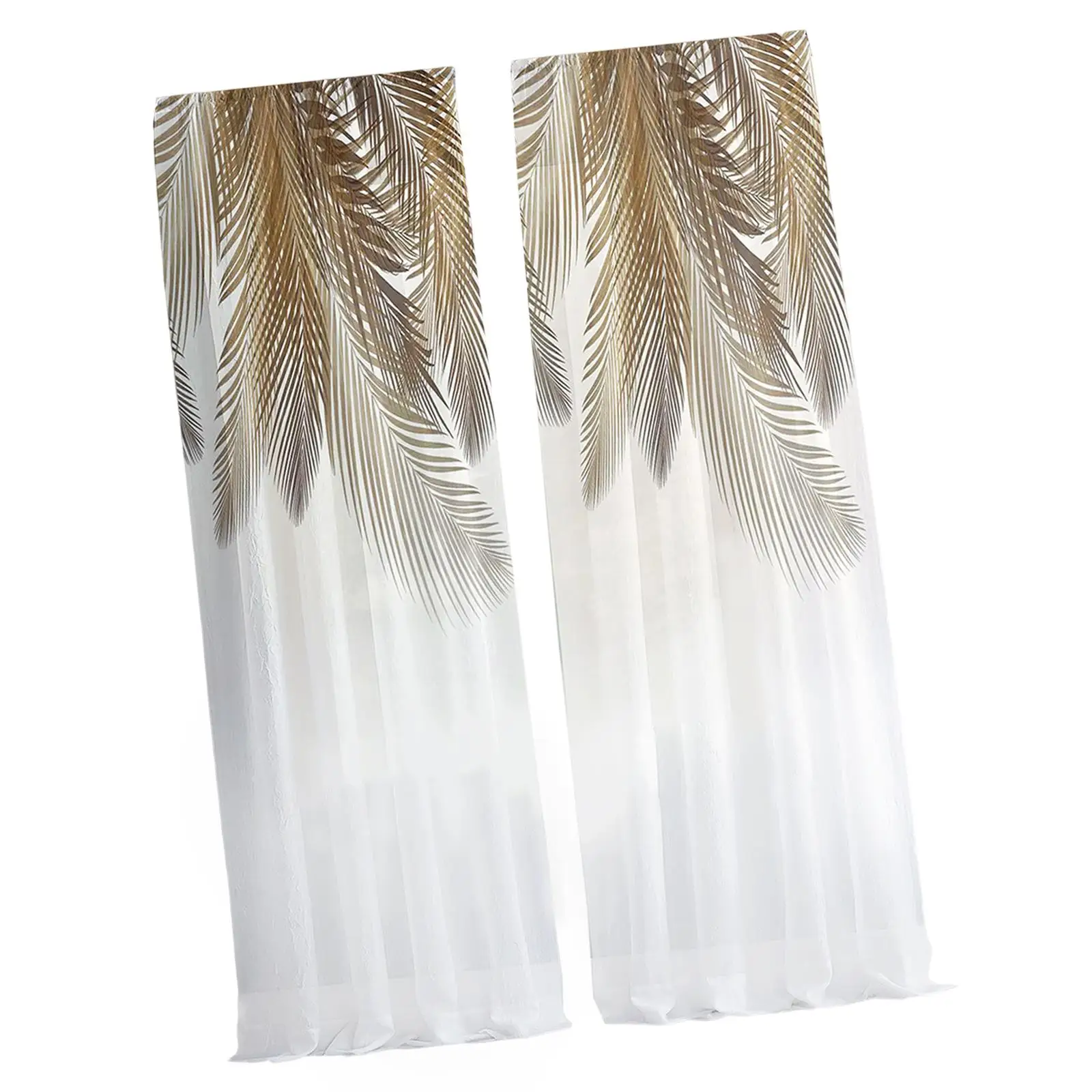 Sheer Curtains Semitransparent Draperies for Bedroom Living Room Kitchen