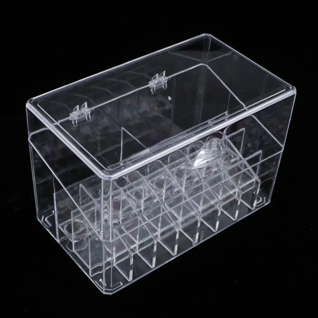 Clear 18/ 26 Space  Lip  Stand Display Rack Holder Organizer