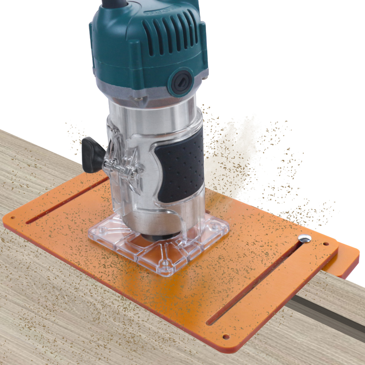 Fräs tisch Einsatz Platte-Trimmen Einsatz-Holz fräsen Schlitz Fasen Trimmen Maschine Balance Board für die Holz bearbeitung – Detail 2